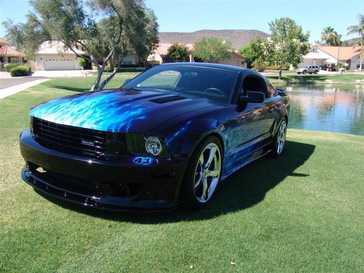 Blue Flame Mustang,Ford