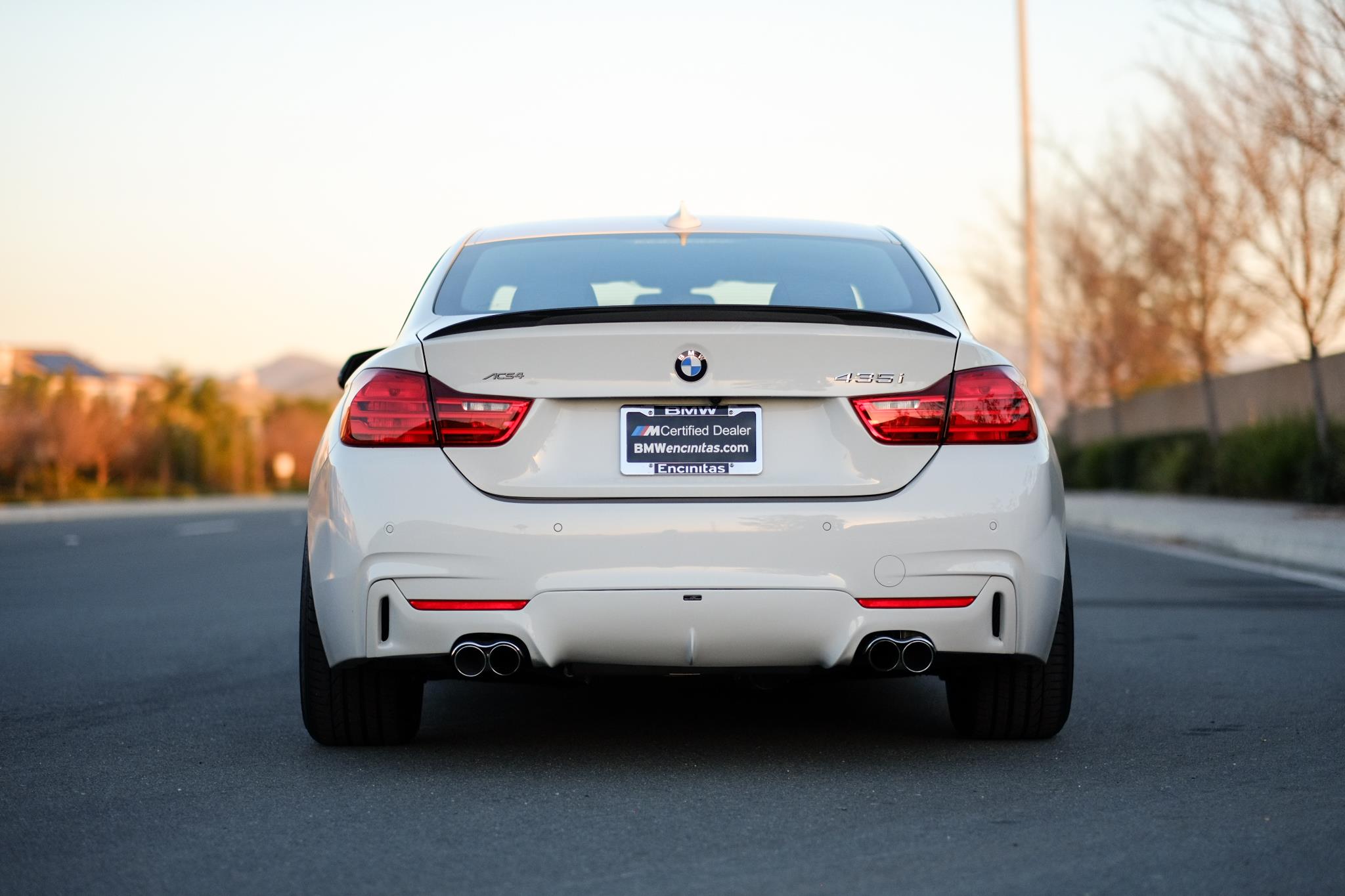 BMW 435i with AC Schnitzer Package -  AC Schnitzer Rear Apron for M Sport Bumper, AC Schnitzer Sport Exhaust with Racing Evo Tips:, AC Schnitzer Rear Skirt Foil:, M Performance Rear Spoiler: