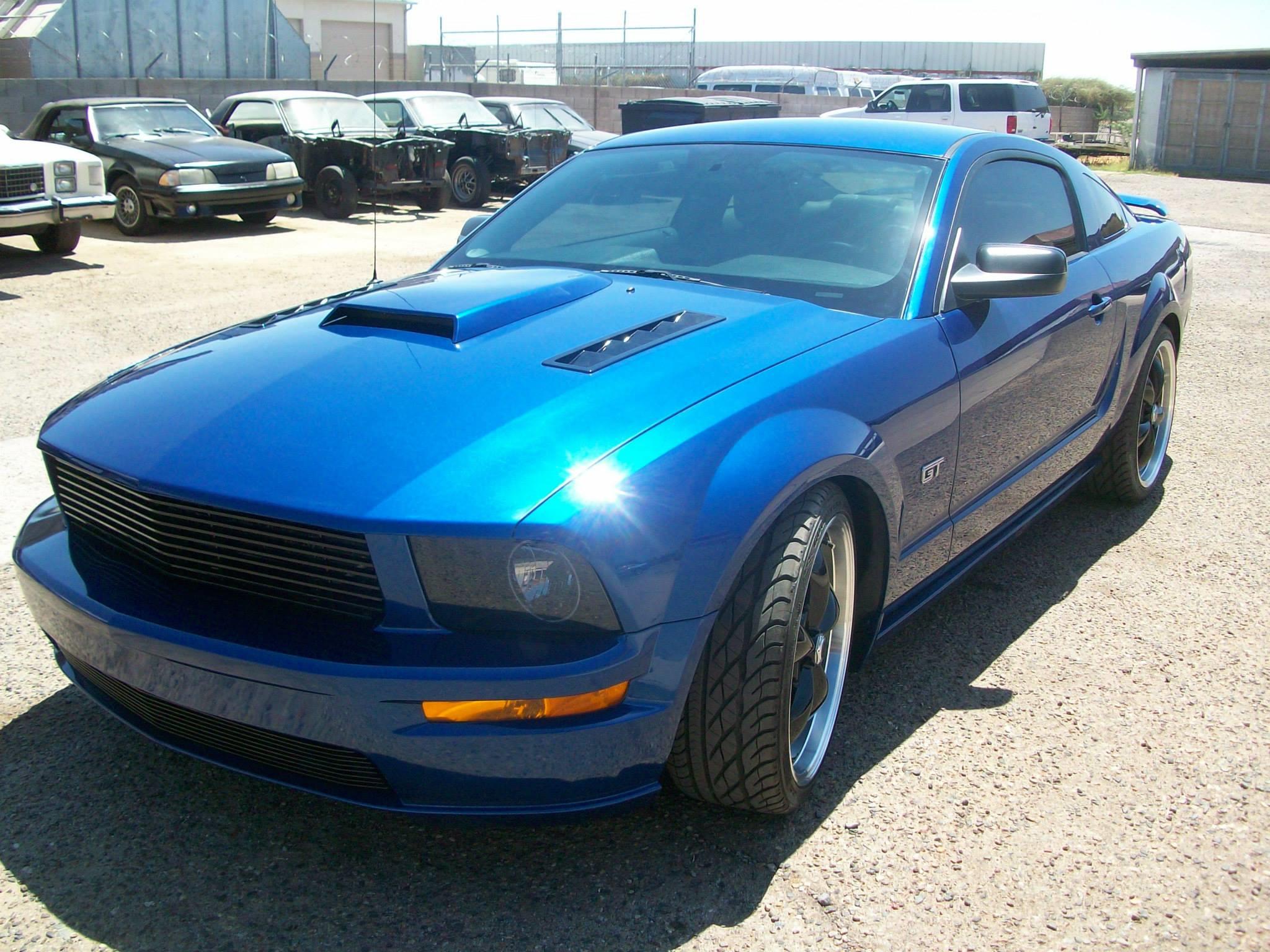 2006 Mustang -  New hood scoop , New Billet grille: