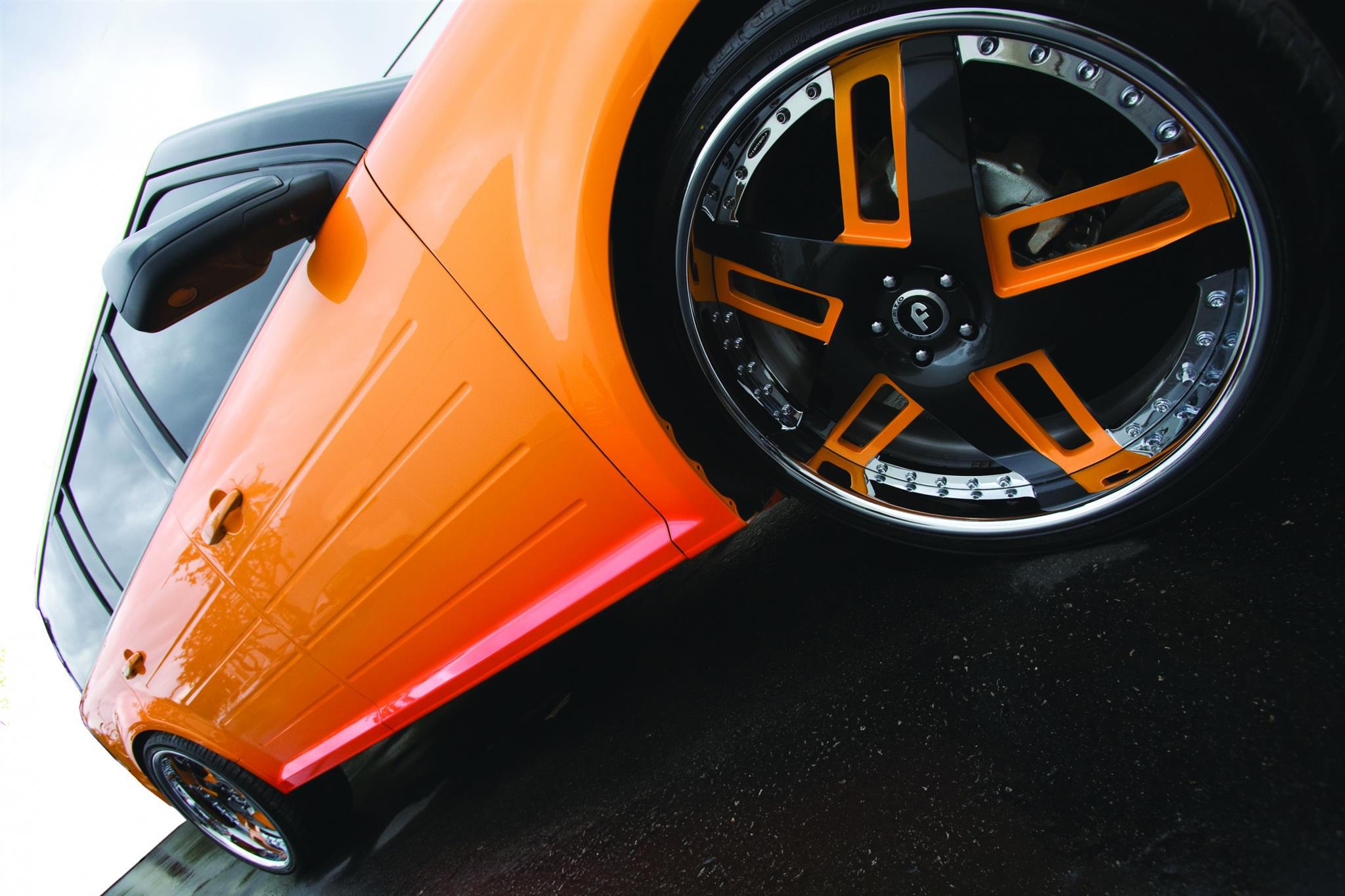 Orange Spice 2009 Ford Flex -  3-pc 24” Forgiato wheels
