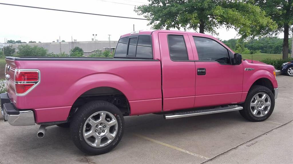 Ford F-150 Pink Wrap -  Pink vinyl wrapped