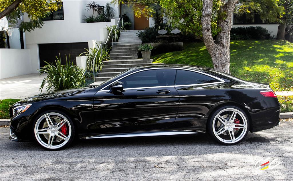 Mercedes-Benz S63 AMG Coupe with Custom Wheels - CEC - Los Angeles,CA ...