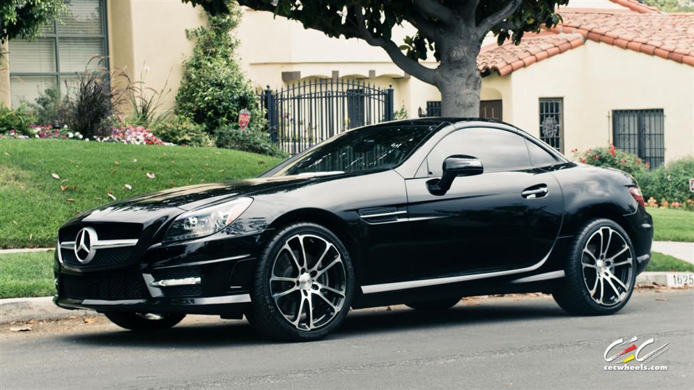 Mercedes Benz SLK with Custom Wheels