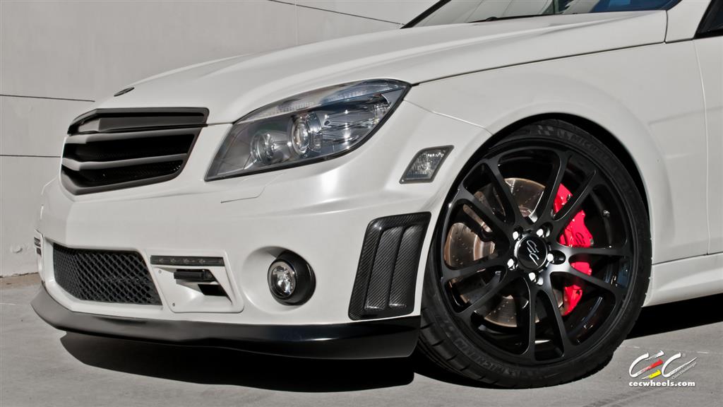 Mercedes Benz C63 AMG with Custom Wheels - CEC - Los Angeles,CA ,US ...