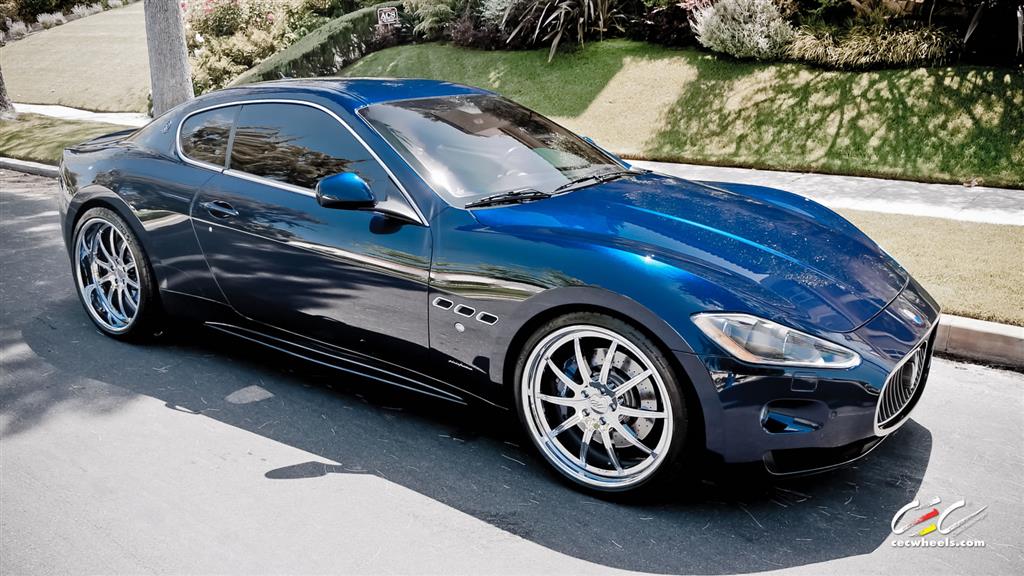 Maserati Granturismo With Custom Wheels Cec Los Angeles Ca Us