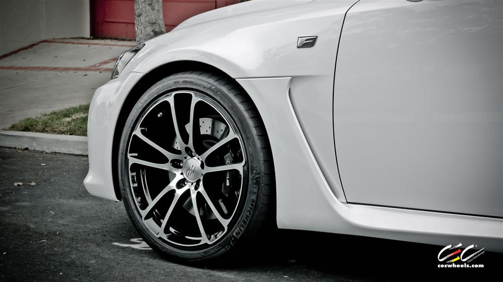 Lexus IS-F with Custom Wheels