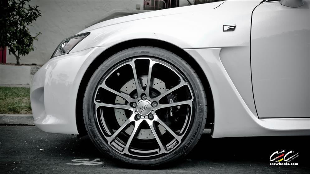 Lexus IS-F with Custom Wheels