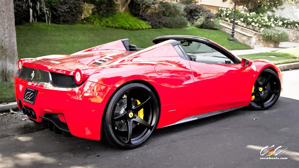 Ferrari 458 Spider With Custom Wheels Cec Los Angeles Ca Us 240497