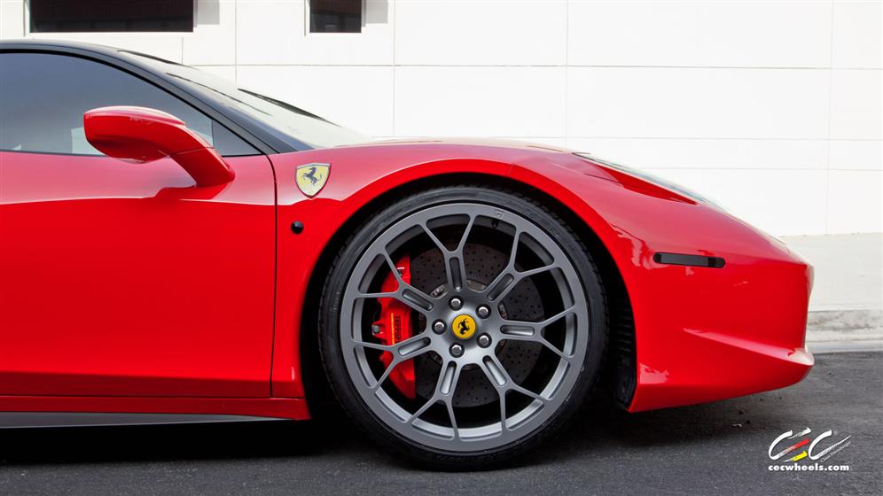 Ferrari 458 Italia with Custom Wheels