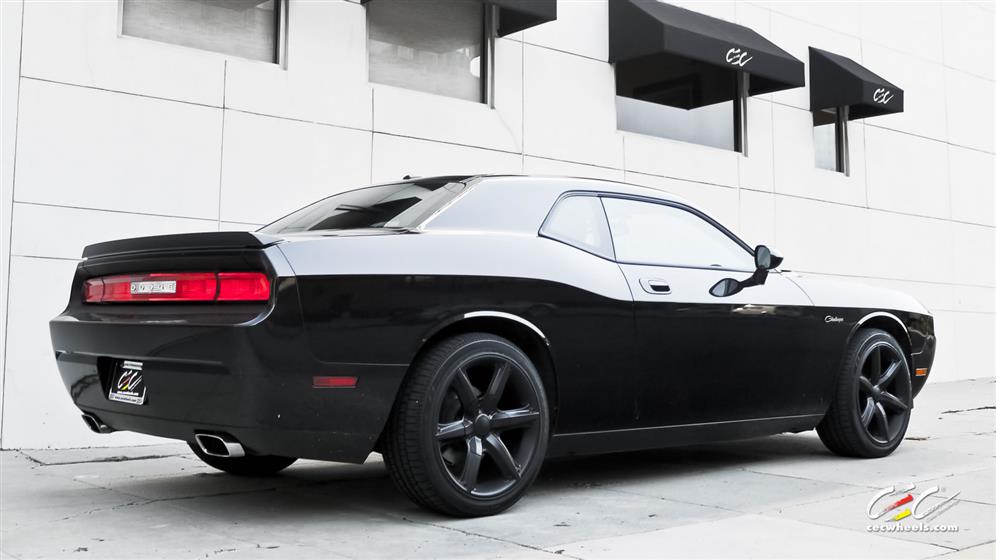 Dodge Challenger With Custom Wheels 