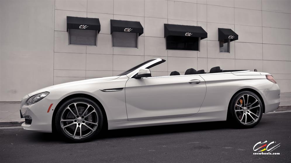 BMW 6-Series Convertible with Custom Wheels