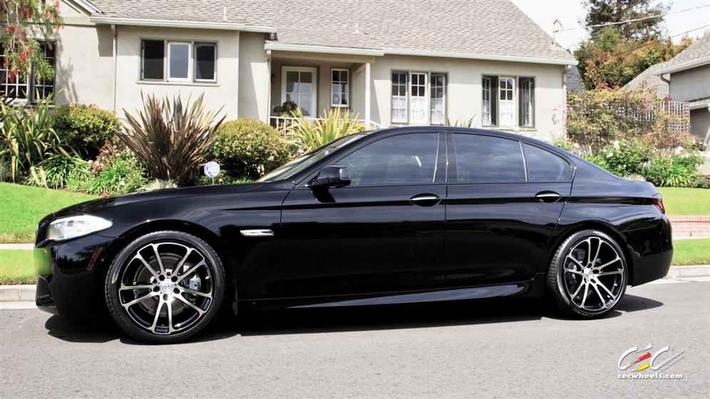 BMW 5-Series with Custom Wheels