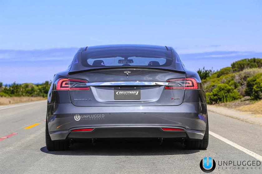 Grey Tesla Model S 