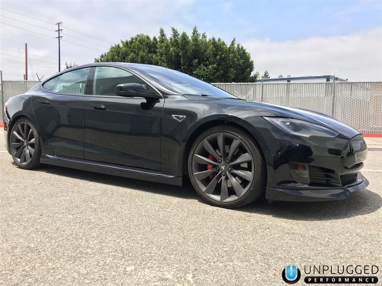David's Solid Black Tesla Model S P85D Ludicrous