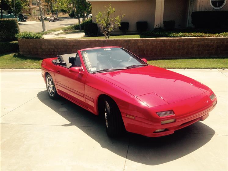 Detailed And Polished Red Mazda RX-7