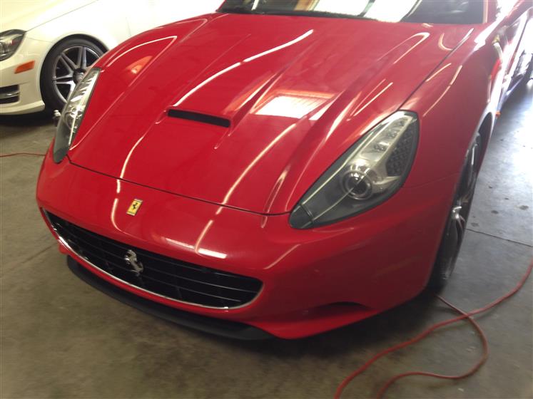 Paint Corrected And Polished Ferrari California