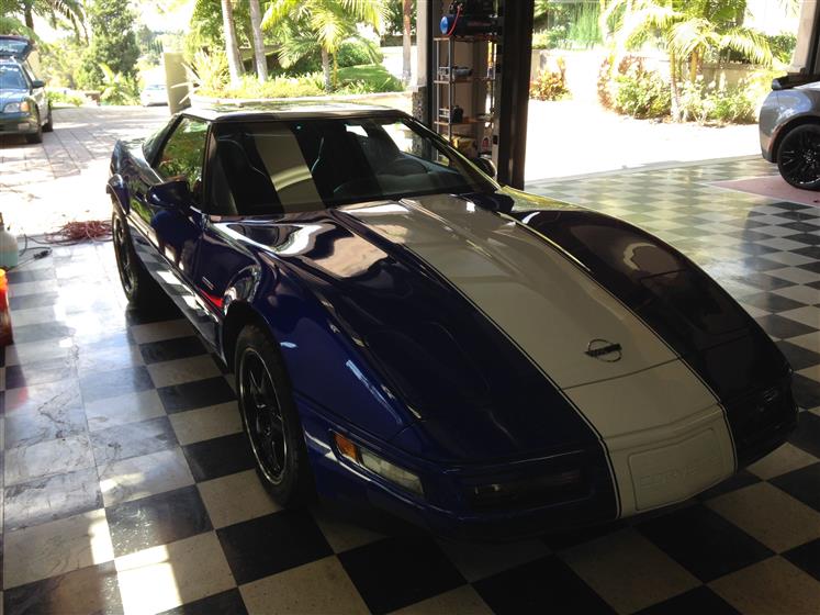 Detailed Blue Chevy Corvette