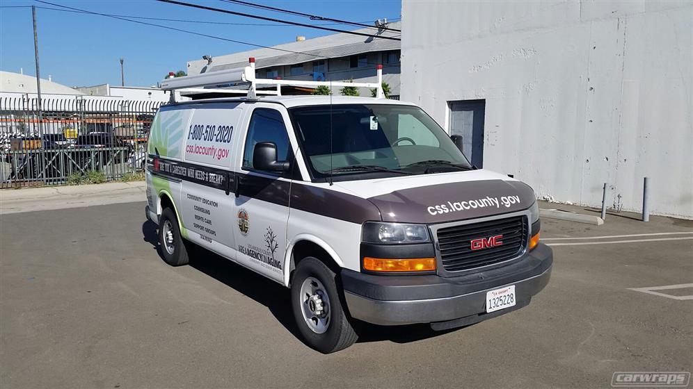 Project for Los Angeles County Caregiver Van Wrap