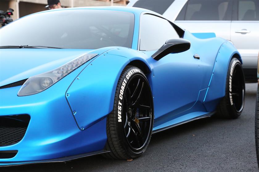 Blue Ferrari 458