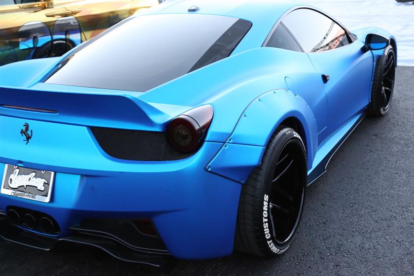 Blue Ferrari 458