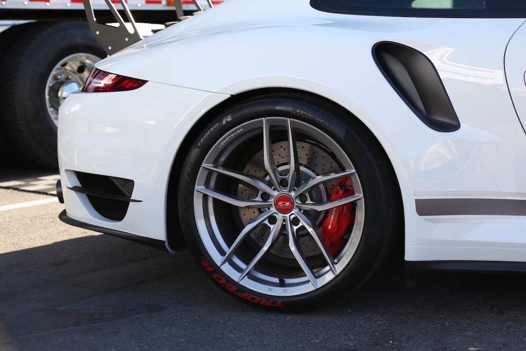 White Porsche 911 Turbo 991 - Tire Stickers - Dalton,MA,US - #161152