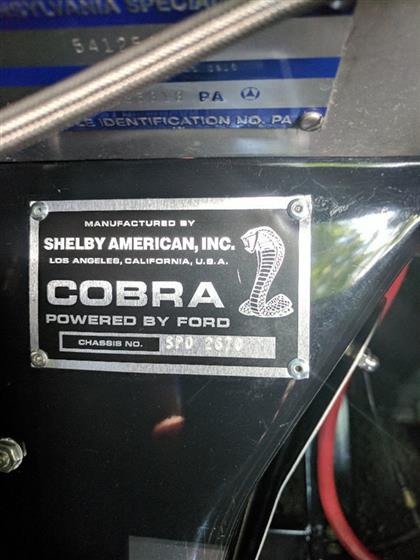 1965 427 Shelby Cobra by Superformance$56,500