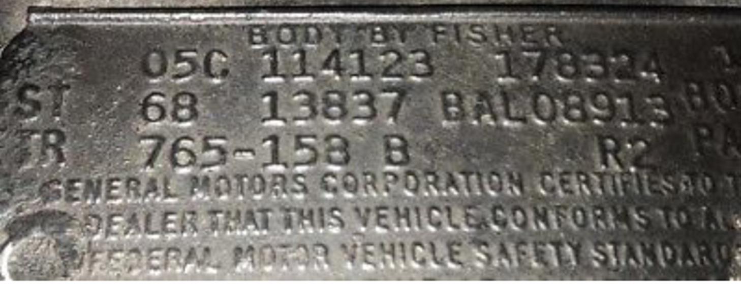 1968 Chevrolet Chevelle SS $64,999 