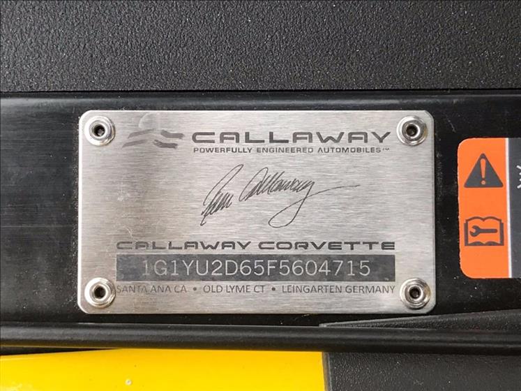 2015 Chevrolet Corvette Z06 Callaway SC757 