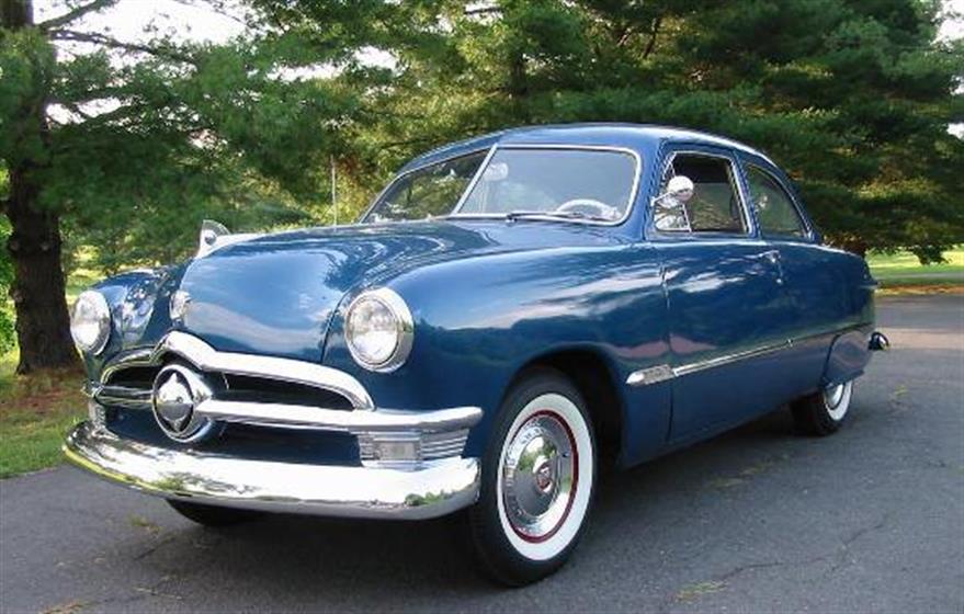 1950 Ford Custom Deluxe Sedan $21,900 