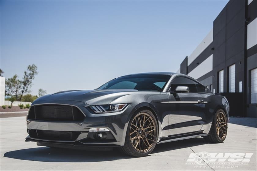 2017 Ford Mustang with Vorsteiner Wheels