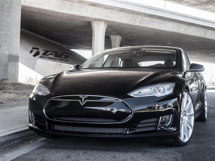 Tesla Model S on Vossen Wheels